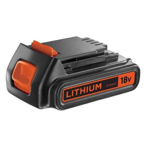 Акумуляторна батарея BLACK+DECKER BL2018 Li-Ion 18 В ємність 2 Aг вага 0.42 кг зсувна конструкція