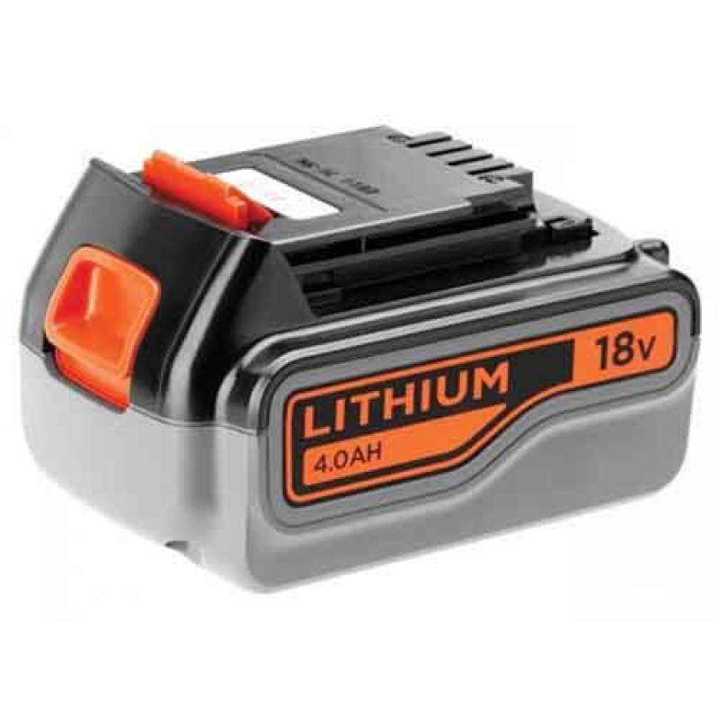 Акумуляторна батарея BLACK+DECKER BL4018 Li-Ion 18 В ємність 4 Aг вага 0.69 кг легка конструкція на 2 роки гарантии
