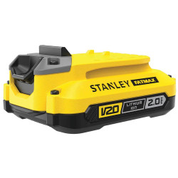Акумуляторна батарея STANLEY FATMAX SFMCB202 Li-Ion 18 В 2 Аг вага 0.42 кг швидка зарядка 30 хвил. Акумуляторна батарея STANLEY FATMAX SFMCB202 Li-Ion 18 В 2 Аг вага 0.42 кг швидка зарядка 30 хвил.