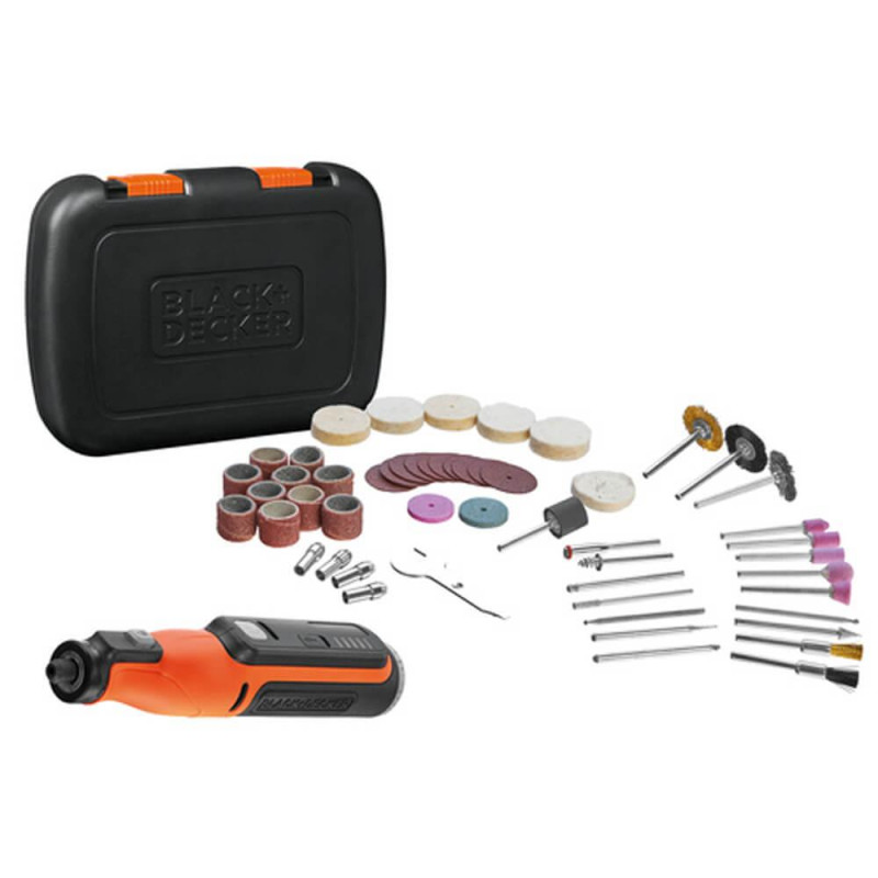 Багатофункціональний інструмент BLACK+DECKER BCRT8IK 7.2 В 53 аксесуара вага 0.38 кг частота 29500 об/хв