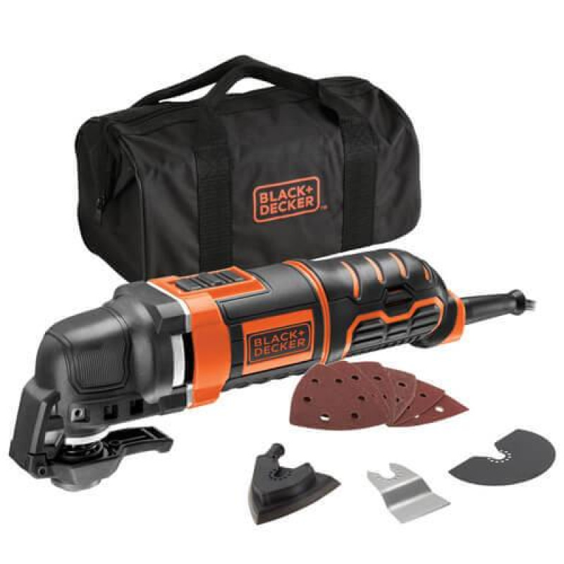 Багатофункціональний інструмент BLACK+DECKER MT280BA 280 Вт з регулюванням швидкості 10000-22000 кол/хв вага 1.53 кг