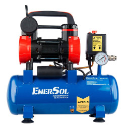 Компресор повітряний EnerSol ES-AC100-8-2OF безмасляний 0.75 кВт максимальне тиск 8 бар об'єм ресивера 8 л Компресор повітряний EnerSol ES-AC100-8-2OF безмасляний 0.75 кВт максимальне тиск 8 бар об'єм ресивера 8 л