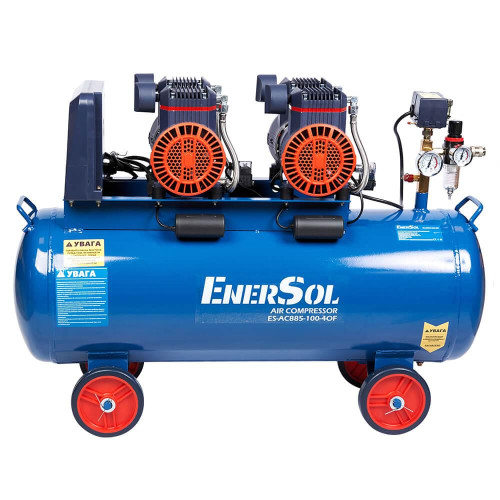 Компресор повітряний безмасляний EnerSol ES-AC885-100-4OF потужність 3.36 кВт об’єм ресивера 100.0 л продуктивність 885 л/хв