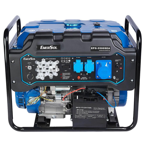Генератор бензиновий EnerSol EPG-5500SEA 5.5 кВт об'єм бака 26 л електростартер IP23M