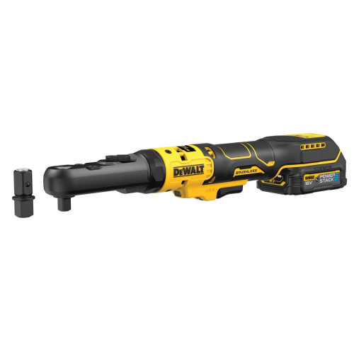 Гайкокрут кутовий DeWALT DCF510E2G акумуляторний 18 В 1.7 Аг 102 Нм безщітковий двигун 1.2 кг