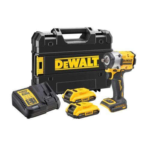 Гайкокрут ударний DeWALT DCF921D2T 18 В Li-Ion 2 Аг 610 Нм вага 1.1 кг безщітковий компактний дизайн