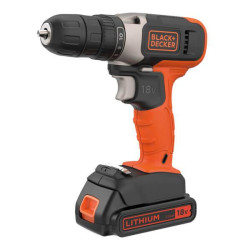 Дриль-шурупокрут BLACK+DECKER BCD001C1 18 В 1.5 Аг 37 Нм 1.2 кг літій-іонний акумулятор швидкозатискний патрон Дриль-шурупокрут BLACK+DECKER BCD001C1 18 В 1.5 Аг 37 Нм 1.2 кг літій-іонний акумулятор швидкозатискний патрон