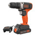 Дриль-шурупокрут BLACK+DECKER BCD001C1 18 В 1.5 Аг 37 Нм 1.2 кг літій-іонний акумулятор швидкозатискний патрон