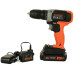 Дриль-шурупокрут BLACK+DECKER BCD001C1 18 В 1.5 Аг 37 Нм 1.2 кг літій-іонний акумулятор швидкозатискний патрон