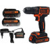 Дриль-шурупокрут BLACK+DECKER BDCDC18B 18 В 1.5 Аг максимальний крутний момент 30 Нм легка вага 1.96 кг