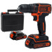 Дриль-шурупокрут BLACK+DECKER BDCDC18KB 18 В 1.5 Ач максимальний крутящий момент 30 Нм вес 1.6 кг