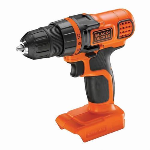 Дриль-шурупокрут BLACK+DECKER BDCDD18N акумуляторний 18 В 1.5 Аг 28 Нм легкий 1.03 кг