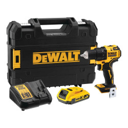 Дриль-шурупокрут DeWALT DCD708D1T акумуляторний 18 В 2 Аг 65 Нм 1.1 кг безщітковий двигун компактний дизайн Дриль-шурупокрут DeWALT DCD708D1T акумуляторний 18 В 2 Аг 65 Нм 1.1 кг безщітковий двигун компактний дизайн