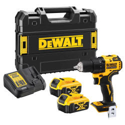 Дриль-шурупокрут DeWALT DCD708P2T 18 В 5 Аг безщітковий двигун крутний момент 65 Нм компактний дизайн Дриль-шурупокрут DeWALT DCD708P2T 18 В 5 Аг безщітковий двигун крутний момент 65 Нм компактний дизайн