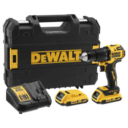 Дриль-шурупокрут DeWALT DCD709D2T акумуляторний 18 В 2 Аг безщітковий 65 Нм компактний 1.2 кг Дриль-шурупокрут DeWALT DCD709D2T акумуляторний 18 В 2 Аг безщітковий 65 Нм компактний 1.2 кг