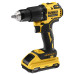 Дриль-шурупокрут DeWALT DCD709D2T акумуляторний 18 В 2 Аг безщітковий 65 Нм компактний 1.2 кг