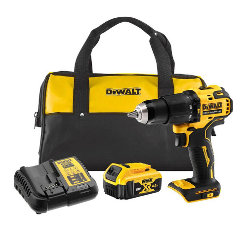 Дриль-шурупокрут DeWALT DCD709M1 18 В 4 Аг безщітковий ударний 65 Нм 1.2 кг з електронним регулюванням швидкості