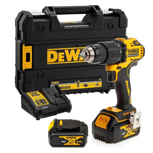 Дриль-шурупокрут DeWALT DCD709M2T акумуляторний безщітковий ударний 18 В 4 Аг вага 1.2 кг максимальний крутний момент 65 Нм
