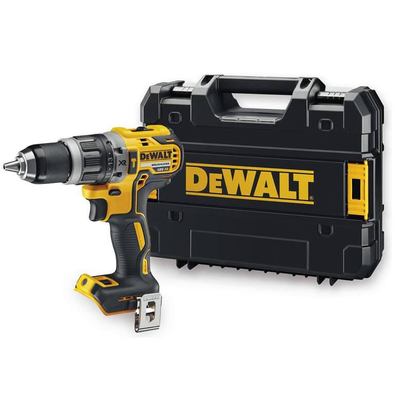Дриль-шурупокрут DeWALT DCD796NT акумуляторний 18 В безщітковий ударний 70 Нм 1.2 кг двошвидкісний