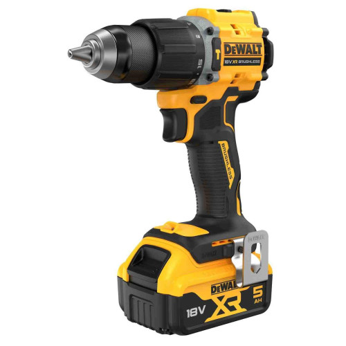 Дриль-шуруповерт DeWALT DCD799P2T акумуляторний 18 В 5 Аг безщітковий 74 Нм 1.17 кг ударний