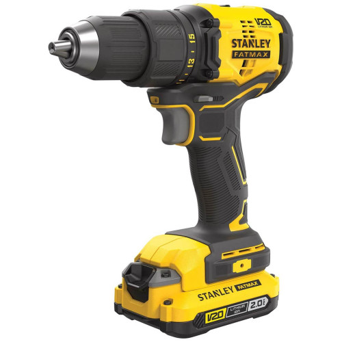 Дриль-шурупокрут STANLEY FATMAX SFMCD710D2K безщітковий 18 В 60 Нм 3.65 кг з двома акумуляторами 2 Аг