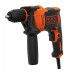 Дриль мережевий ударний BLACK+DECKER BEH550K потужність 550 Вт вага 2.07 кг бічна рукоятка швидкозатискний патрон