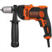 Дриль мережевий ударний BLACK+DECKER BEH850K потужність 850 Вт вага 3.25 кг бічна рукоятка 6 свердел