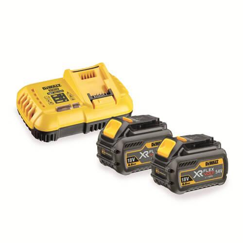 Зарядний пристрій DeWALT DCB118T2 для Li-Ion батарей 18 В 54 В вага 0.65 кг струм зарядки 8 А