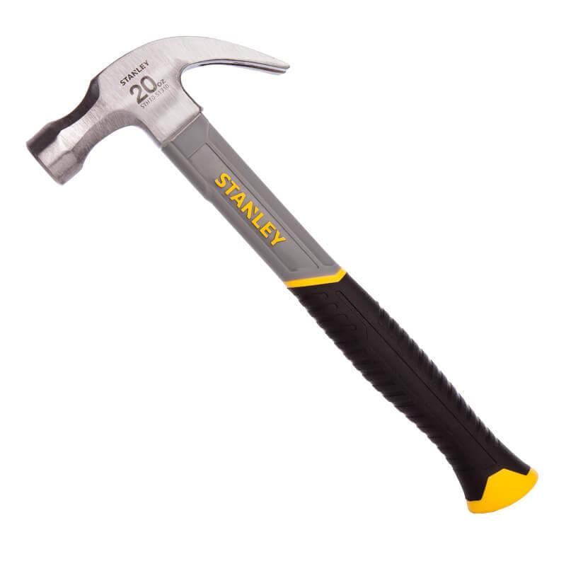 Молоток STANLEY STHT0-51310 Fiberglass 570 г загнутий цвяходер довжина 325 мм рукоятка зі скловолокна