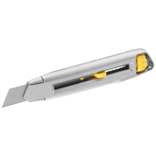 Ніж STANLEY 0-10-018 Interlock 165 мм лезо 18 мм металевий корпус сегментне