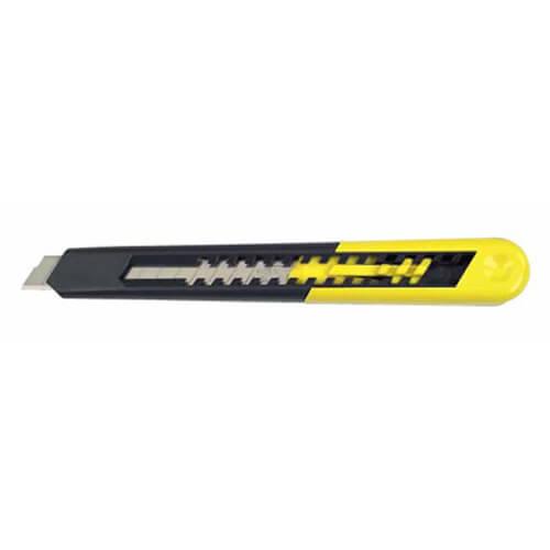 Ніж SM STANLEY 0-10-150 довжиною 130 мм лезо сегментне 9 мм ударостійкий корпус з АБС-пластика