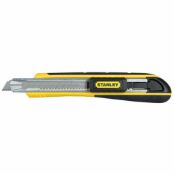 Ніж STANLEY FatMax Cartridge 138 мм лезо сегментне 9 мм висувне фіксація комбінований АВС + метал Ніж STANLEY FatMax Cartridge 138 мм лезо сегментне 9 мм висувне фіксація комбінований АВС + метал
