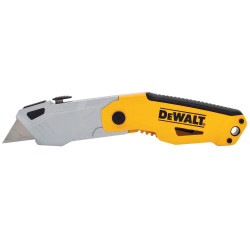 Ніж складаний DeWALT DWHT10261-0 висувне трапецеподібне лезо 160 мм металевий корпус зручна ручка відділення для 3 лез