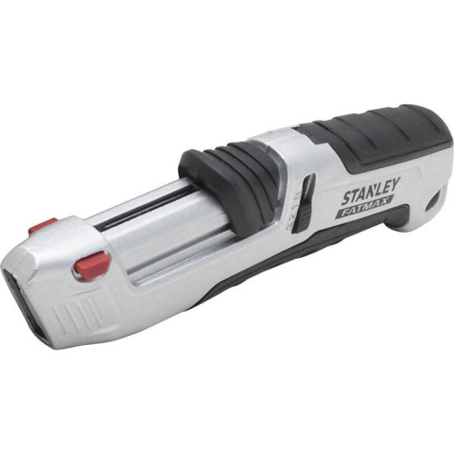 Ніж STANLEY FMHT10367-0 безпечний 175 мм металевий корпус автоматичне убирання лезва поґумована ручка