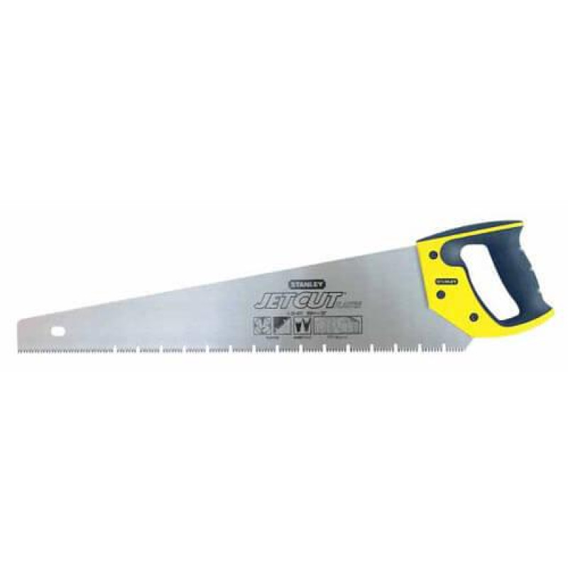 Ножівка STANLEY 2-20-037 Jet-Cut 550 мм для гіпсокартону 7 зубів на дюйм рукоятка з еластомерами