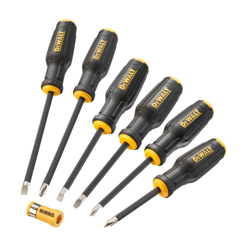 Набір викруток DeWALT DWHT62056-0 TOUGHSERIES™ MAX FIT® 6 штук з нікельованими наконечниками та м'якою рукояткою