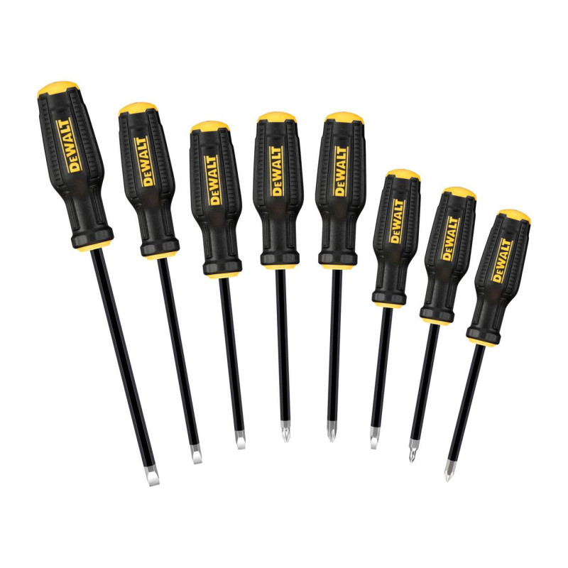 Набір викруток DeWALT TOUGHSERIES MAX FIT 8 штук стійкість до корозії нікельований наконечник