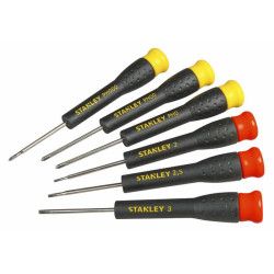 Викрутки для точної механіки STANLEY STHT0-62632 хромованадієва сталь ергономічна ручка 6 предметів футляр Викрутки для точної механіки STANLEY STHT0-62632 хромованадієва сталь ергономічна ручка 6 предметів футляр