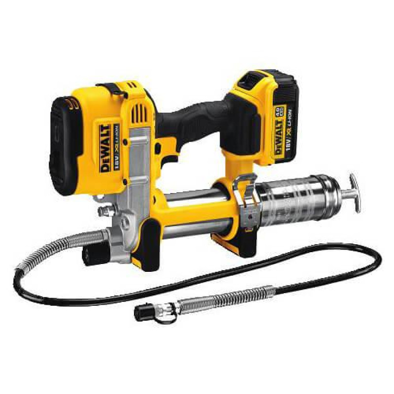 Пістолет маcляний DeWALT DCGG571M1 акумуляторний 18В XR Li-Ion вага 3.63 кг тиск 690 бар шланг 1 м