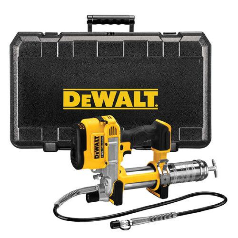 Пістолет маcляний акумуляторний DeWALT DCGG571NK вага 3.63 кг тиск 690 бар шланг 1.07 м швидкість подачі 147.87 г/хв