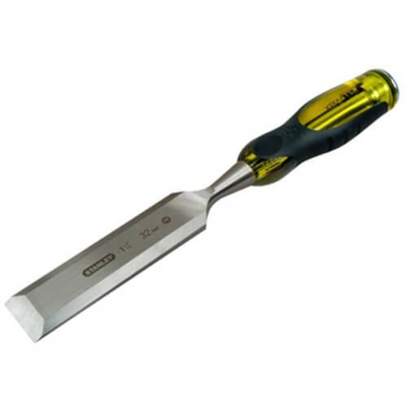 Стамеска STANLEY FatMax 0-16-264 ширина лезвия 35 мм длина лезвия 155 мм хромованная сталь ергономічна рукоятка
