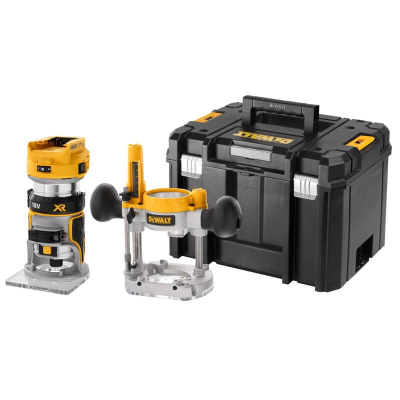 Фрезер DeWALT DCW604NT акумуляторний безщітковий 18.0В частота обертання 16000-25500 об/хв вага 2.4 кг