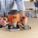 Фрезер мережевий BLACK+DECKER KW1200E потужність 1200 Вт частота обертання до 28000 об/хв вага 3.37 кг