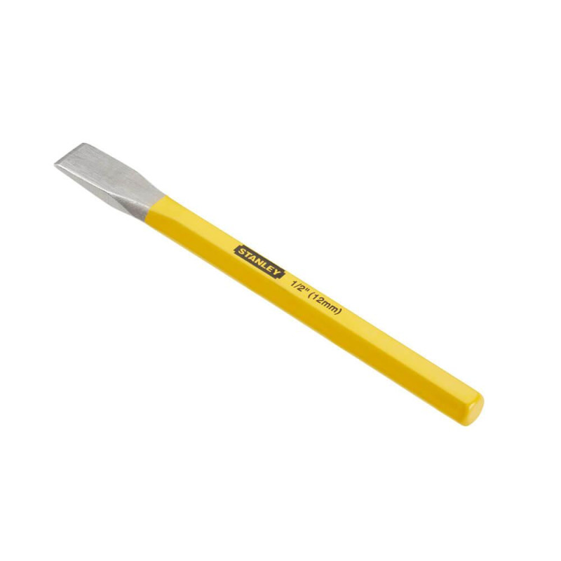 Зубило по металу STANLEY 4-18-287 плоское ширина 12 мм длина 150 мм кованая конструкция висока прочность
