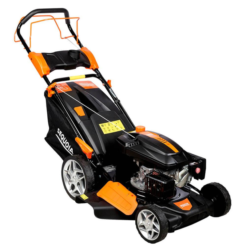 Газонокосарка SEQUOIA SPLM4600 бензинова двигун SQ161-4T ширина косіння 46 см потужність 3.7 кВт самохідний привід