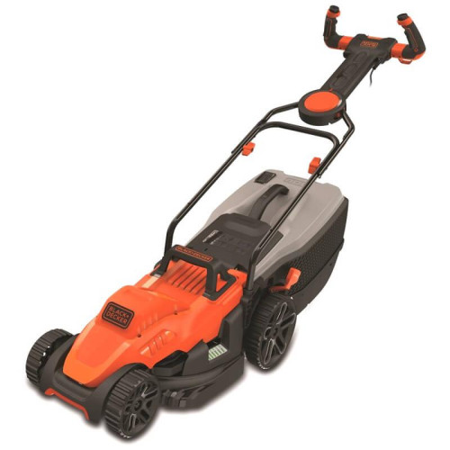 Газонокосарка електрична BLACK+DECKER BEMW471ES потужність 1.6 кВт ширина косіння 38 см травозбірник 45 л