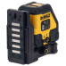 Лазерний рівень DeWALT DCLE14201RB лінійний з вбудованим Li-Ion акумулятором точність 0.3 мм на 1 м клас захисту IP54