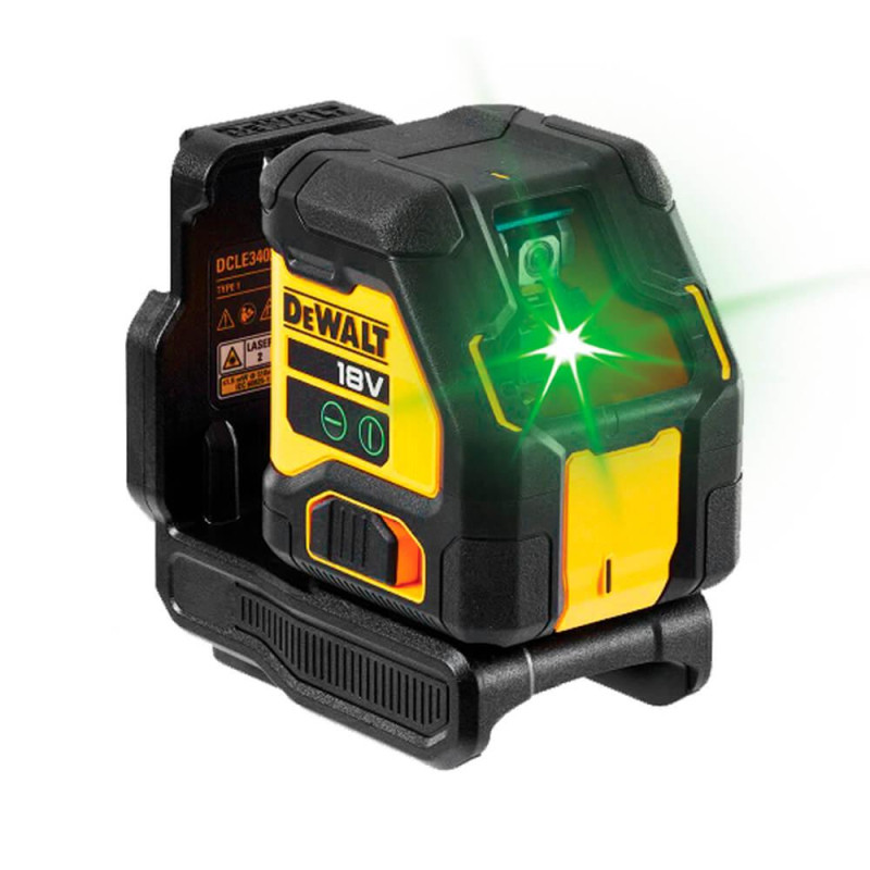 Рівень лазерний лінійний DeWALT DCLE34021N точність 0.3 мм на 1 м живлення 18В XR Li-Ion зелений діод IP54