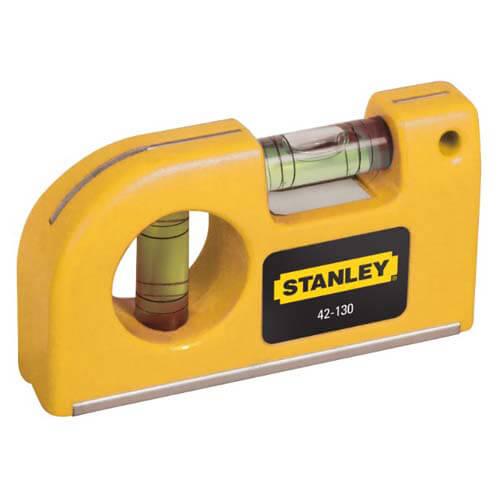 Рівень Pocket Level STANLEY 0-42-130 пластиковий 87 мм з двома капсулами і магнітами