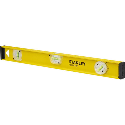 Рівень STANLEY PRO 180 алюмінієвий 600 мм три капсули похибка +/- 1.5 мм/м професійне використання